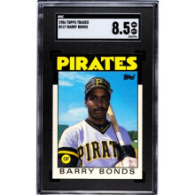 RDB Holdings & Consulting CTBL-039265 Barry Bonds 1986 Topps Traded Rookie Card No.11T-SGC Graded 8.5 NM-MT Plus - Pittsburgh Pirates