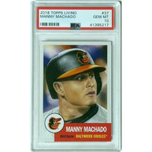 RDB Holdings & Consulting CTBL-039171 Manny Machado 2018 Topps Living Baseball Card No.37-PSA Graded 10 Gem Mint - Baltimore Orioles