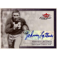 RDB Holdings & Consulting CTBL-039177 Johnny Lattner Signed 2012 Fleer Retro Football Auto Card No.00AU-JL - Notre Dame & Heisman