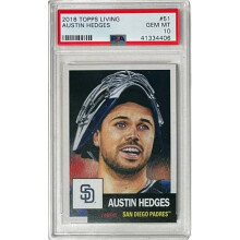 RDB Holdings & Consulting CTBL-039736 Austin Hedges 2018 Topps Living Baseball Card with No. 51- PSA Graded 10 Gem Mint - San Diego Padres