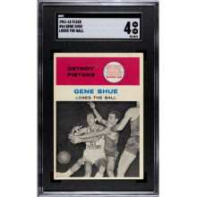 RDB Holdings & Consulting CTBL-039702 Gene Shue 1961-1962 Fleer Loses the Ball Card with No. 64 - SGC Graded 4 VG-EX - Detroit Pistons - 5XAS