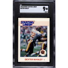 RDB Holdings & Consulting CTBL-039790 Dexter Manley 1988 Kenner Starting Lineup Card - SGC Graded 9 MT - Washington - HOF - 2X SB Champ