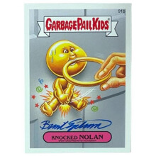 RDB Holdings & Consulting CTBL-039717 2014 Topps Garbage Pail Kids Brent Engstrom Artist Signed Knocked Nolan Card with No. 91b