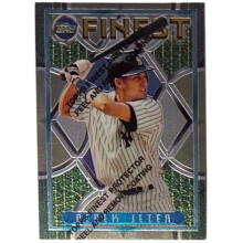 RDB Holdings & Consulting CTBL-039740 Derek Jeter 1995 Topps Finest Update Card with No. 279 W - Coating - York Yankees - HOF