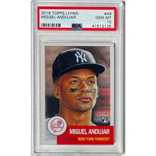 RDB Holdings & Consulting CTBL-039636 Miguel Andujar 2018 Topps Living Baseball Card with No. 49 - PSA Graded 10 Gem Mint - York Yankees