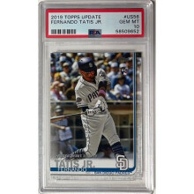 RDB Holdings & Consulting CTBL-039321 Fernando Tatis, Jr. 2019 Topps Update Rookie Card with No. US56- PSA Graded 10 Gem Mint - San Diego Padres