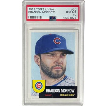 RDB Holdings & Consulting CTBL-039735 Chicago Cubs Brandon Morrow 2018 Topps Living Baseball Card No.30 - PSA Graded 10 Gem Mint