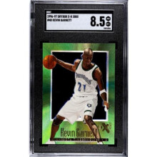 RDB Holdings & Consulting CTBL-039805 Minnesota Timberwolves-HOF Kevin Garnett 1996-97 Skybox E-X 2000 Card No.40 - SGC Graded 8.5 NM-MT Plus