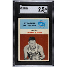 RDB Holdings & Consulting CTBL-039822 John Kerr 1961-62 Fleer Card No.25 - SGC Graded 2.5 Good Plus - Syracuse Nationals