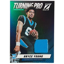 RDB Holdings & Consulting CTBL-040006 Bryce Young 2023 Panini Zenith Turning Pro Rookie Relic Card - RC No.TPM-BYG - Carolina Panthers