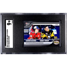 RDB Holdings & Consulting CTBL-040127 Connor Bedard & Sidney Crosby 2023-24 Topps NHL Now Stickers Rookie Card - RC No.107 - SGC Graded 9 Mint