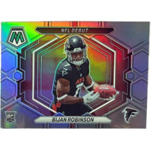 RDB Holdings & Consulting CTBL-040010 Bijan Robinson 2023 Panini Mosaic Prizm NFL Debut Rookie Card - RC No.ND-9 - Atlanta Falcons