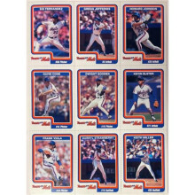 RDB Holdings & Consulting CTBL-040076 7.5 x 10.5 in. 1990 York Mets Tropicana Team Uncut 9-Card Sheet Gooden Strawberry Cone Viola Pristine