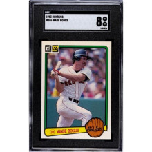 RDB Holdings & Consulting CTBL-040098 Wade Boggs 1983 Donruss Rookie Card - RC - No.586 - SGC Graded 8 NM-MT - Boston Red Sox & HOF
