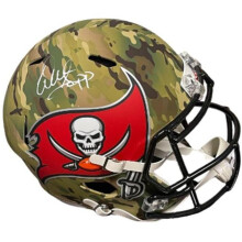 RDB Holdings & Consulting CTBL-040150 Warren Sapp Signed Tampa Bay Buccaneers Speed Full Size Camo NFL Helmet - Schwartz Holo & COA