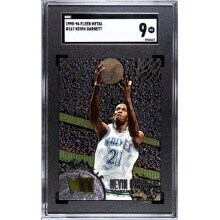 RDB Holdings & Consulting CTBL-039817 Kevin Garnett 1995-96 Fleer Metal Rookie Card - RC No.167 - SGC Graded 9 Mint - Minnesota Timberwolves & HOF
