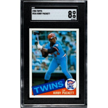 RDB Holdings & Consulting CTBL-039823 Kirby Puckett 1985 Topps Rookie Card - RC No.536 - SGC Graded 8 NM-MT - Minnesota Twins & HOF