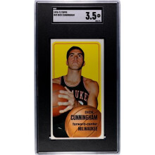 RDB Holdings & Consulting CTBL-039844 Dick Cunningham 1970-71 Topps Card No.49 - SGC Graded 3.5 VG Plus - Milwaukee Bucks & 1971 NBA Champ