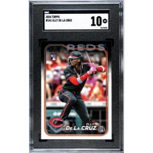 RDB Holdings & Consulting CTBL-040059 Elly De La Cruz 2024 Topps Rookie Card - RC No.141 - SGC Graded 10 Gem Mint - Cincinnati Reds