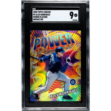 RDB Holdings & Consulting CTBL-039825 Alex Rodriguez 2000 Topps Chrome Power Players Refractor Card No.P8 - SGC Graded 9 Mint - Seattle Mariners