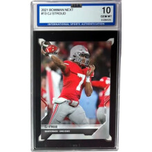 RDB Holdings & Consulting CTBL-039962 CJ & C.J. Stroud 2021 Bowman Next Rookie Card - RC No.13 - ISA Graded 10 Gem Mint - Ohio State & Texans
