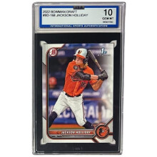 RDB Holdings & Consulting CTBL-039973 Jackson Holliday 2022 Bowman Draft Rookie Card - RC No.BD168 - ISA Graded 10 Gem Mint - Baltimore Orioles