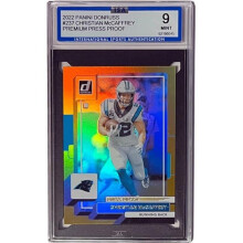 RDB Holdings & Consulting CTBL-039982 Christian McCaffrey 2022 Panini Donruss Premium Press Proof Card No.237 - ISA Graded 9 Mint - Carolina Panthers