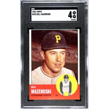 RDB Holdings & Consulting CTBL-039919 Bill Mazeroski 1963 Topps Card No.323 - SGC Graded 4 VG-EX - Pittsburgh Pirates & HOF