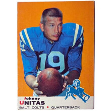 RDB Holdings & Consulting CTBL-040146 Johnny Unitas 1969 Topps Card No.25 - Baltimore Colts & HOF