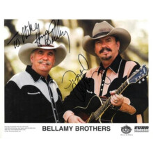RDB Holdings & Consulting CTBL-040341 8 x 10 in. Bellamy Brothers Signed Curb Records Photo to Mike - COA - David, Homer & Country Pop Duo