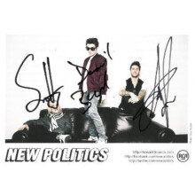 RDB Holdings & Consulting CTBL-040352 5 x 7 in. Politics Rock Band Signed Photo COA - David Boyd, Soren Hansen, Louis Vecchio & Danish