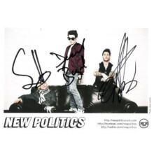RDB Holdings & Consulting CTBL-040372 5 x 7 in. Politics Rock Band Signed Photo COA - David Boyd, Soren Hansen, Louis Vecchio & Danish