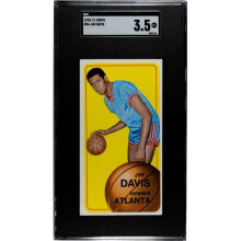 RDB Holdings & Consulting CTBL-039839 Jim Davis 1970-71 Topps Card No.54 - SGC Graded 3.5 VG Plus - St. Louis & Atlanta Hawks