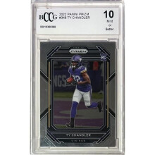 RDB Holdings & Consulting CTBL-040169 Ty Chandler 2022 Panini Prizm Rookie Card - RC No.348 - BCCG Graded 10 Mint or Better - Minnesota Vikings