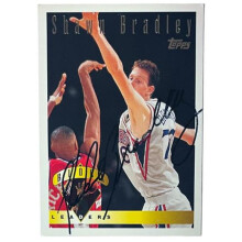 RDB Holdings & Consulting CTBL-040144 Shawn Bradley Signed 1995-1996 Topps On Card Auto No.310 - COA - Philadelphia 76ers