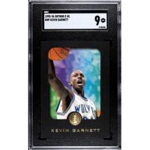 RDB Holdings & Consulting CTBL-039816 Kevin Garnett 1995-96 Skybox E-XL Rookie Card - RC No.49 - SGC Graded 9 Mint - Minnesota Timberwolves & HOF