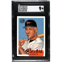 RDB Holdings & Consulting CTBL-040534 Cal Ripken Jr. 1996 Fleer Ultra Call to the Hall Gold Medallion Card No.7 - SGC Graded 9 Mint Orioles & HOF