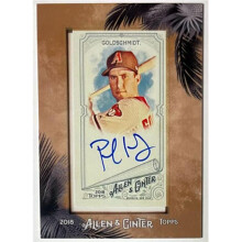 RDB Holdings & Consulting CTBL-040733 Paul Goldschmidt Signed 2018 Topps Allen & Ginter Mini Framed On Card Auto No. MA-PG