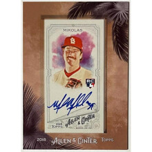 RDB Holdings & Consulting CTBL-040736 Miles Mikolas Signed 2018 Topps Allen & Ginter Mini Framed Rookie On Card Auto RC No.MA-MMI