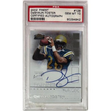 RDB Holdings & Consulting CTBL-040659 DeShaun Foster 2002 Topps Finest Certified Autograph Rookie On Card Auto No.128 - 1200 - PSA Graded 10 Gem Mint