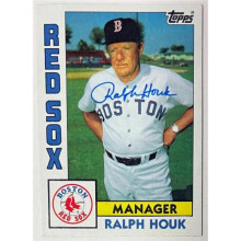 RDB Holdings & Consulting CTBL-040680 Ralph Houk Signed 1984 Topps On Card Auto No.381
