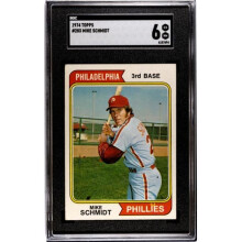 RDB Holdings & Consulting CTBL-040711 Mike Schmidt 1974 Topps Card No.283- SGC Graded 6 EX-NM