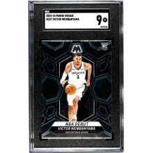 RDB Holdings & Consulting CTBL-040713 Victor Wembanyama 2023-24 Panini Mosaic Rookie Card RC No.257 - SGC Graded 9 Mint