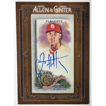 RDB Holdings & Consulting CTBL-040738 Jack Flaherty Signed 2022 Topps Allen & Ginter Mini Framed On Card Auto No.MA-JF