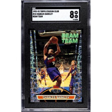 RDB Holdings & Consulting CTBL-040791 Charles Barkley 1992-93 Stadium Club Beam Team Card No.15 - SGC Graded 8 NM-MT Phoenix Suns-HOF