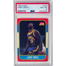 RDB Holdings & Consulting CTBL-040823 Larry Smith 1986-87 Fleer Card No.104-PSA Graded 8 NM-MT Golden State Warriors