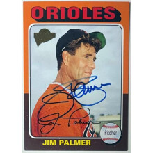 RDB Holdings & Consulting CTBL-040449 Jim Palmer Signed 2003 Topps All-Time Favourites No.46 Baseball On Card Auto-44-50- COA Orioles & HOF