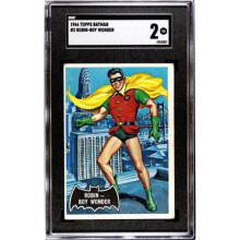 RDB Holdings & Consulting CTBL-040594 Batman 1966 Topps Robin-Boy Wonder Rookie Card RC No.2 - SGC Graded 2 Good