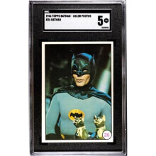 RDB Holdings & Consulting CTBL-040588 Batman 1966 Topps Color Photos Card No.26 - SGC Graded 5 EX