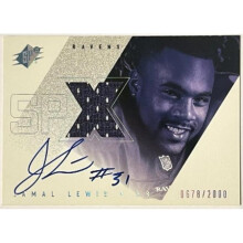 RDB Holdings & Consulting CTBL-040643 Jamal Lewis Signed 2000 SPX Jersey On Card Auto No.144-2000 Baltimore Ravens & Tennessee Vols